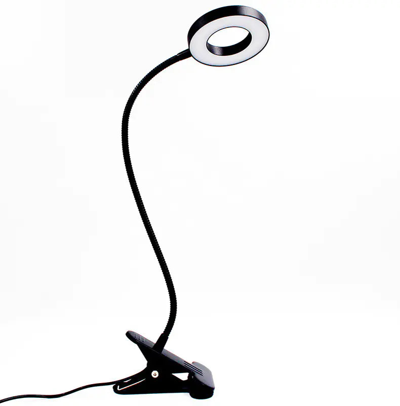 LED Magnifying Clip Desk Lamp – Flexible Arm with USB Power