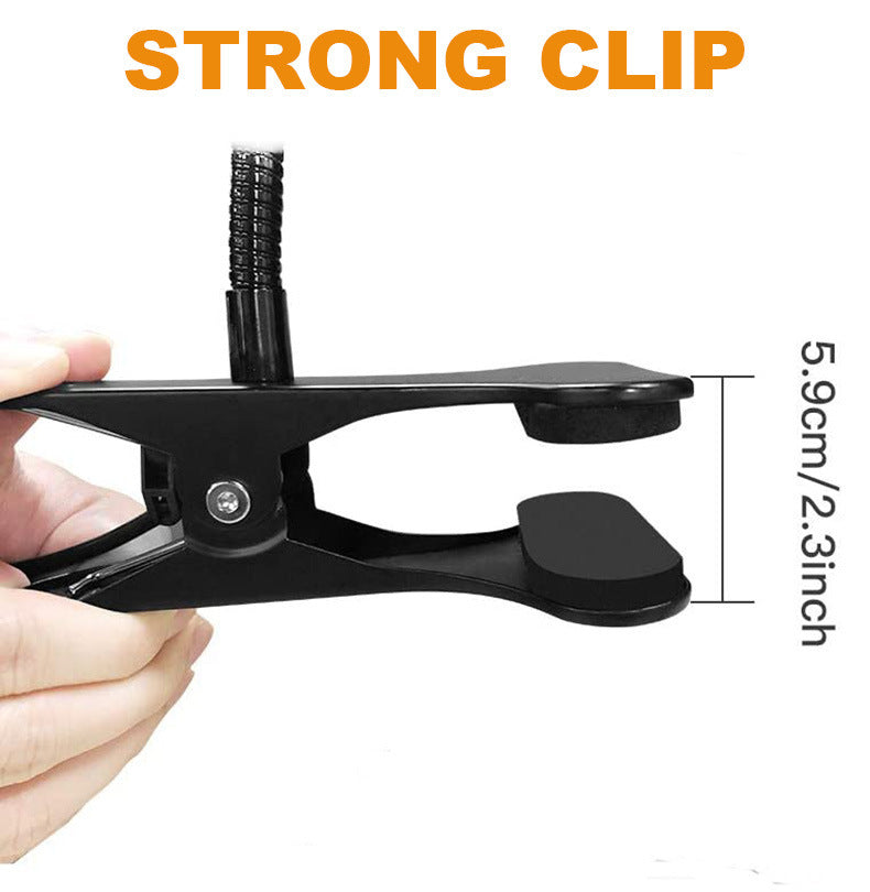 LED Magnifying Clip Desk Lamp – Flexible Arm with USB Power