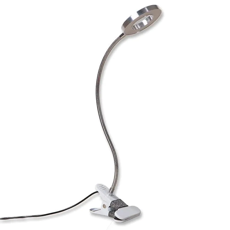LED Magnifying Clip Desk Lamp – Flexible Arm with USB Power